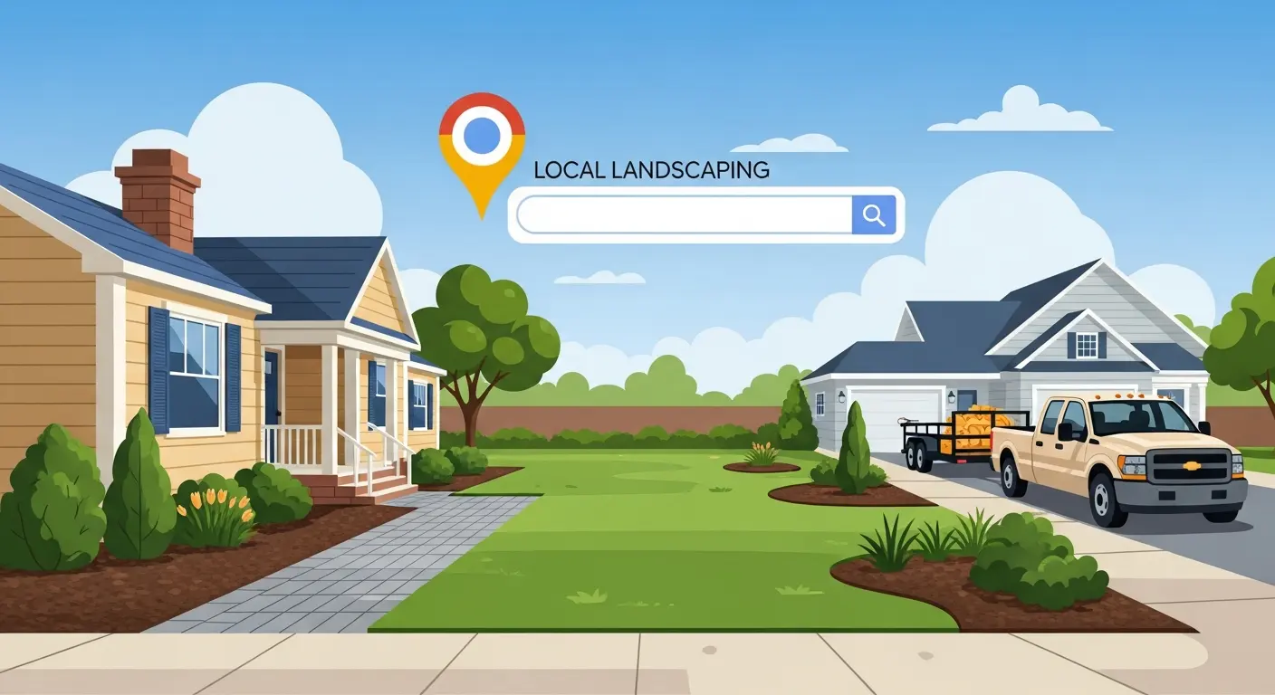 blog/seo for landscapers illustration